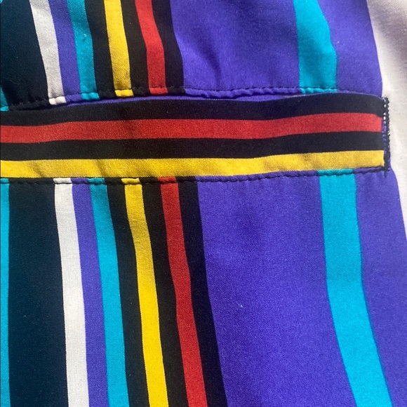 Colorful Striped Drawstring Shorts - Picture 7 of 8